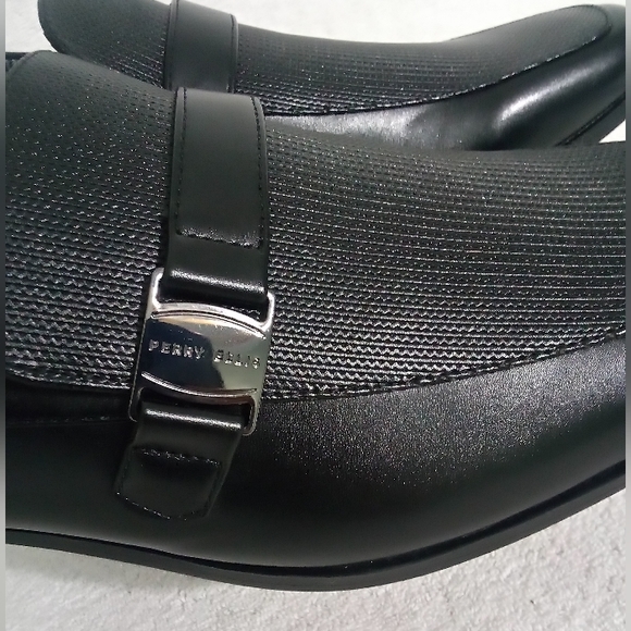 PERRY ELLIS PORTFOLIO JUSTIN LOAFERS MENS | SIZE 11.5 | BLACK - Picture 8 of 12